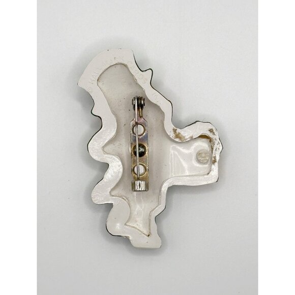 Hallmark PIN St Patrick Vintage LEPRECHAUN Shillelagh 1977 Irish Brooch - Picture 2 of 2